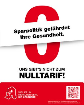 Plakat zum Protesttag der Apothekerschaft Plakat zum Protesttag der Apothekerschaft