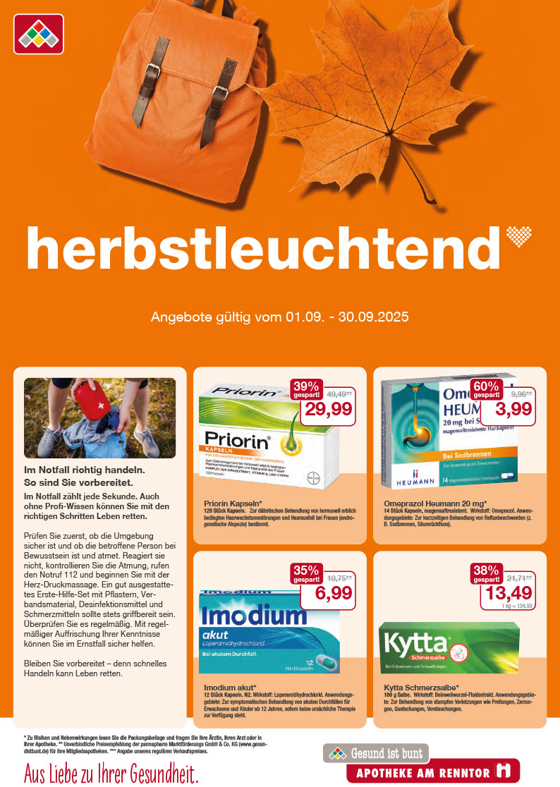 Flyer mit September-Angeboten