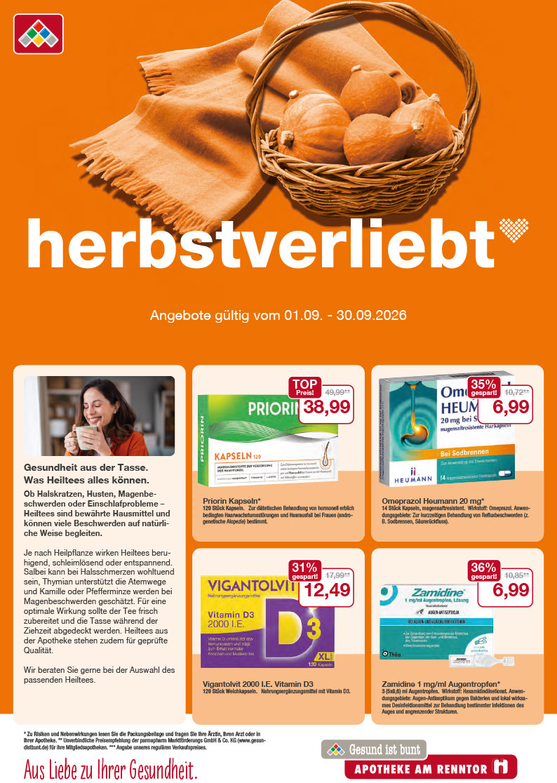 Flyer mit September-Angeboten Flyer mit September-Angeboten